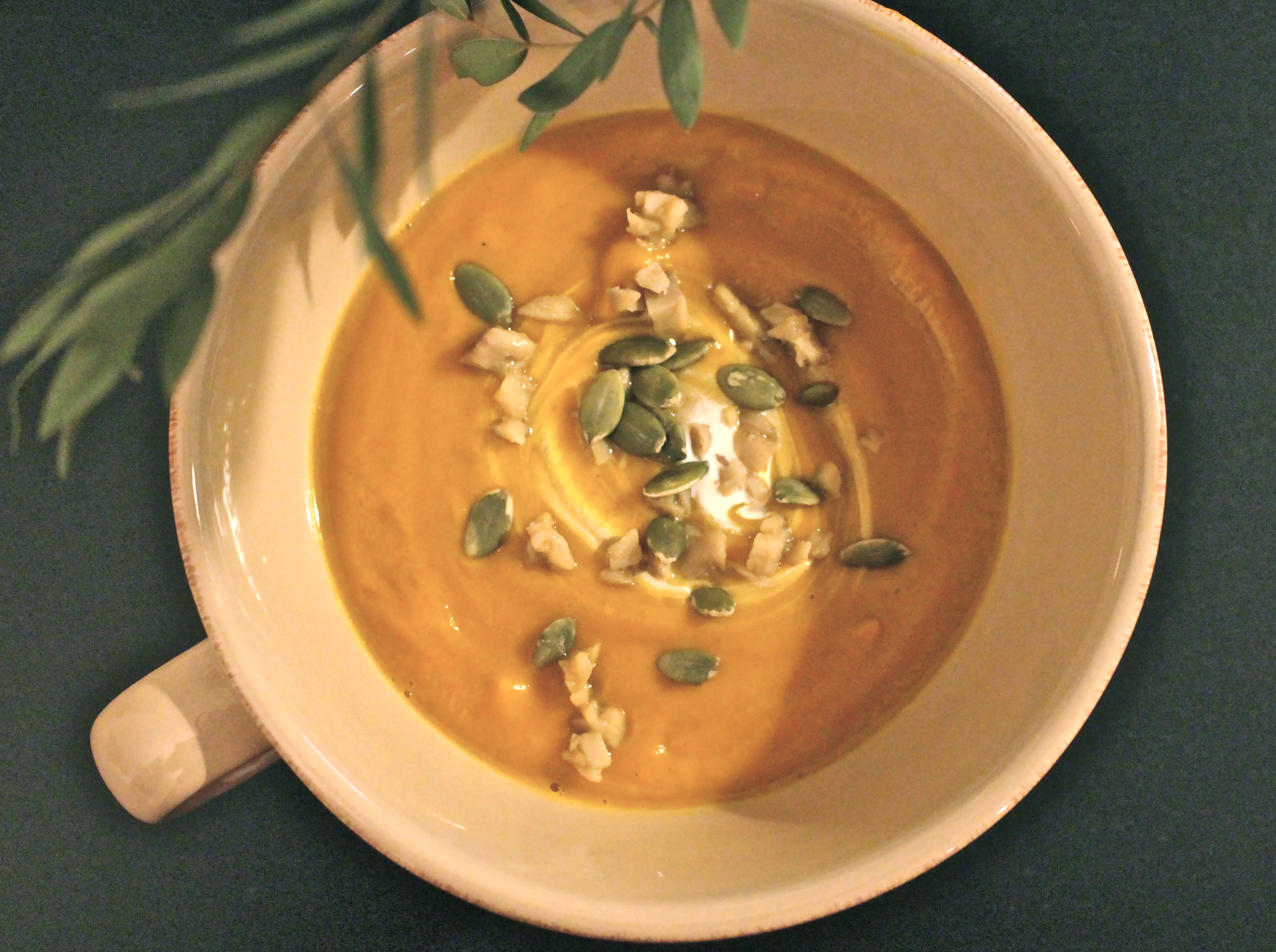 soupe potimarron marron