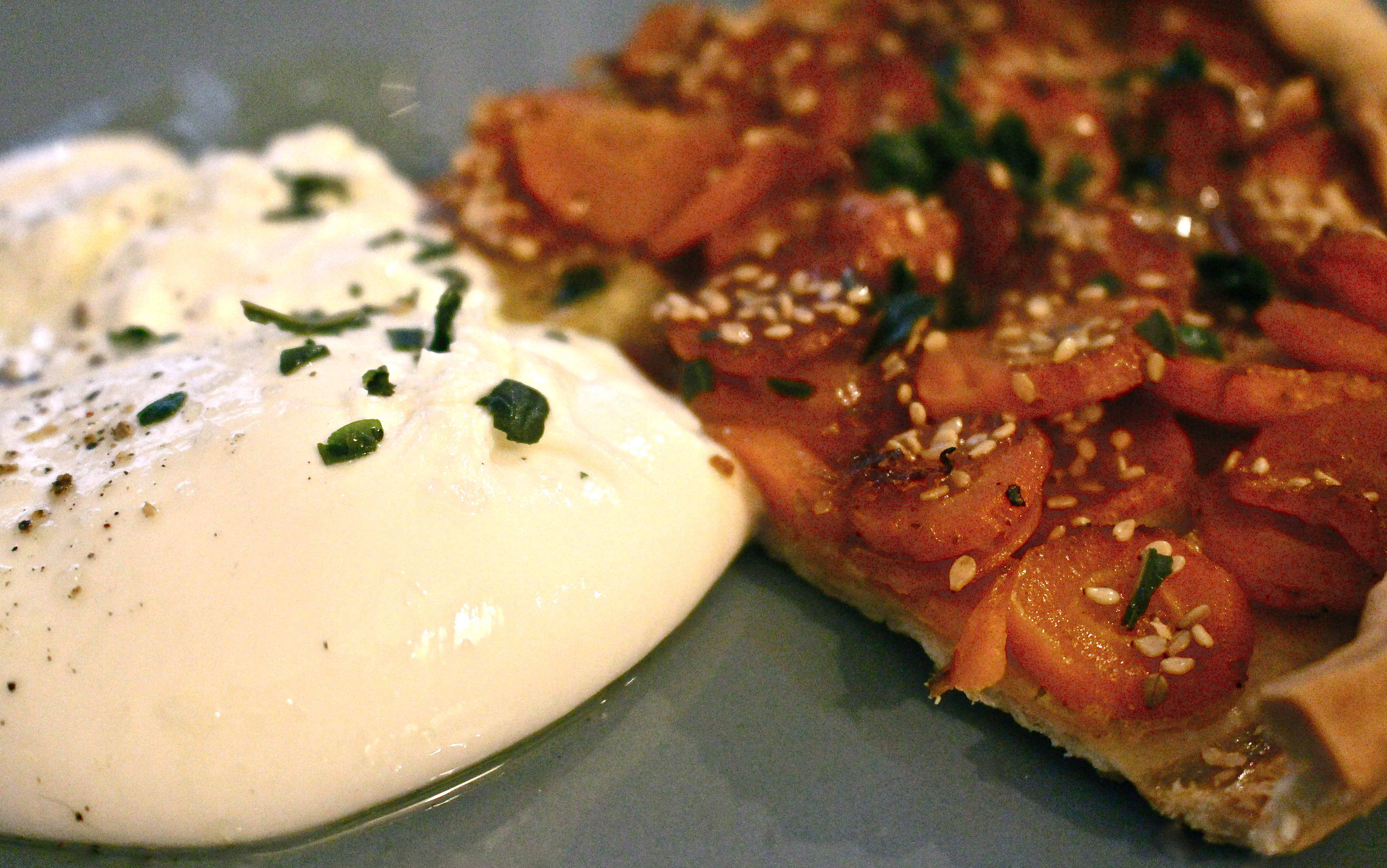 Tarte carottes oranges